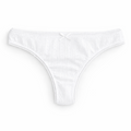 White Pointelle Cotton Brief